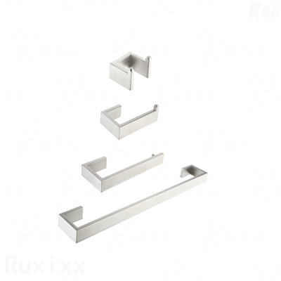 4- Piece Stainless Steel Bathroom Hardware Set