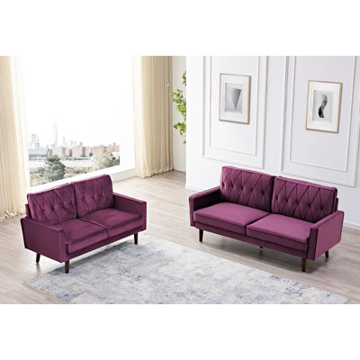 Degrange Velvet Living Room Set