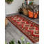 Tapis rouge anadol noué à la main de conception unique 3 pi 5 po x 10 pi 2 po