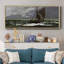 Stormy Seascape, 1867, reproduction d'art sur toile-92524095-95450292