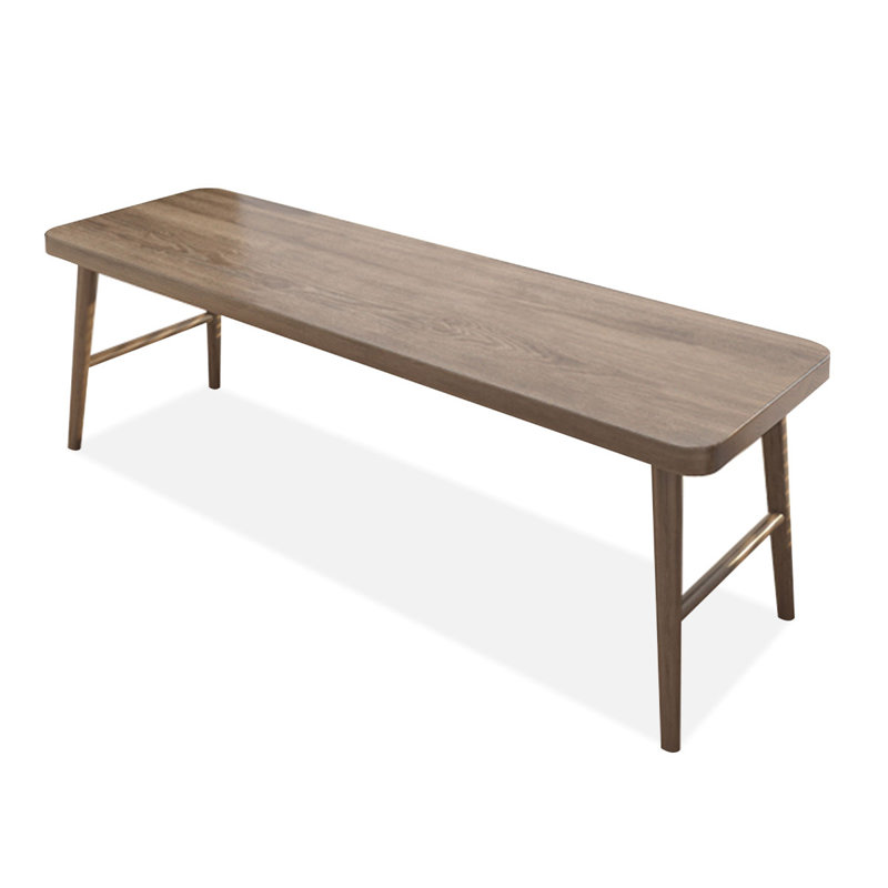 Bureau rectangulaire en bois massif noyer clair, H 29,53 po x l 94,49 po x P 23,62 po