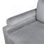Ensemble modulaire 6 pièces 6 pièces Modulaire Velours côtelé gris 2X Fauteuils 3X Sièges d'angle 1X Repose-pieds Mobilier de salon