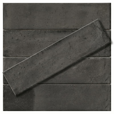 Carreau de sol et de mur en porcelaine terra graphite 2,5 x 10 Terra Graphite