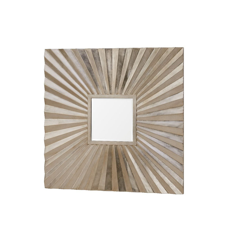 Hexham Wood Flat Wall Mirror