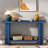 Vintage Console Table With T-leg Design And 2-tier Structure-678157224