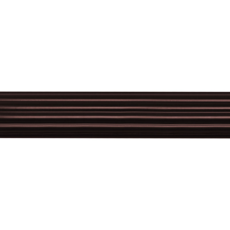 Tringle à rideaux en bois de 6 pi 1-3 / 8 po (comprend deux tringles de 3 pi), Acajou antique, H 0,5 po x l 72 po x P 0,5 po