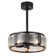 Caylie 18'' Modern Ripple Glass Reversible Ceiling Fan with 5 Lights and Remote, 6 Speeds Dimmable Ceiling Fan