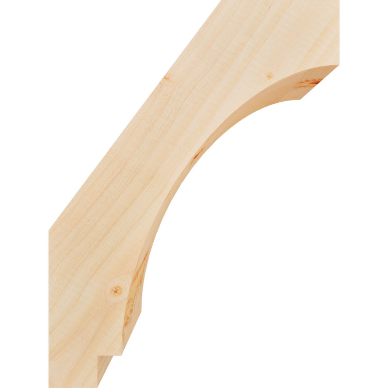 Attelle impériale du genou, Sapin de Douglas, Lisse, H 16 po x l 5,5 po x P 12 po