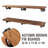 Hibbell 2 Piece Solid Wood Industrial Pipe Shelves-1544023063