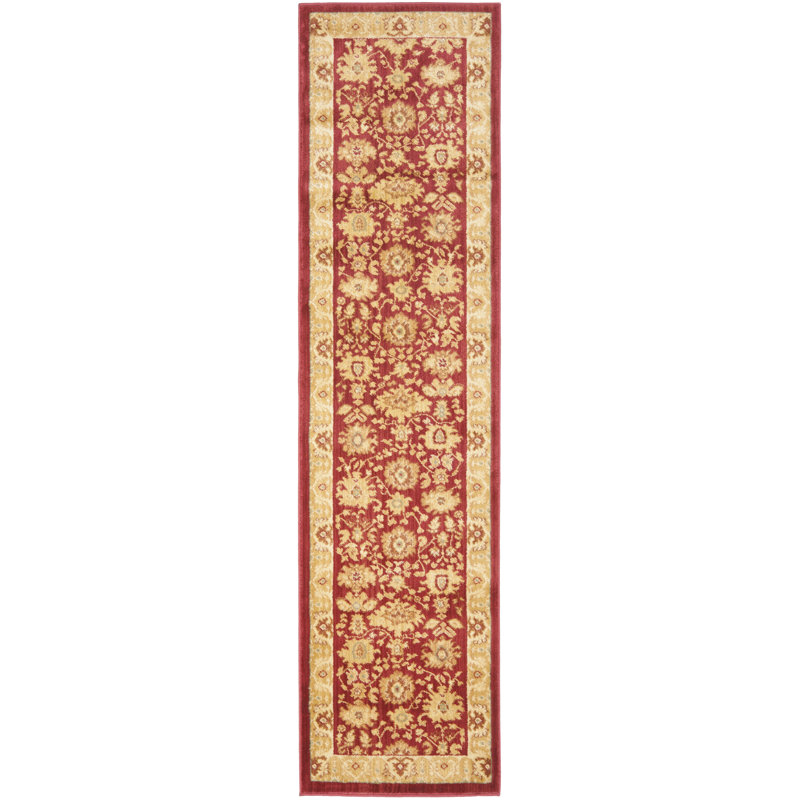 Tapis rouge / or Christensen, Rectangle 9 pi 6 po x 13 pi