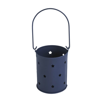 Porte-bougie festive avec découpe d'étoiles 3,75 x 3
