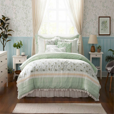9 Piece Cotton Percale Comforter Set