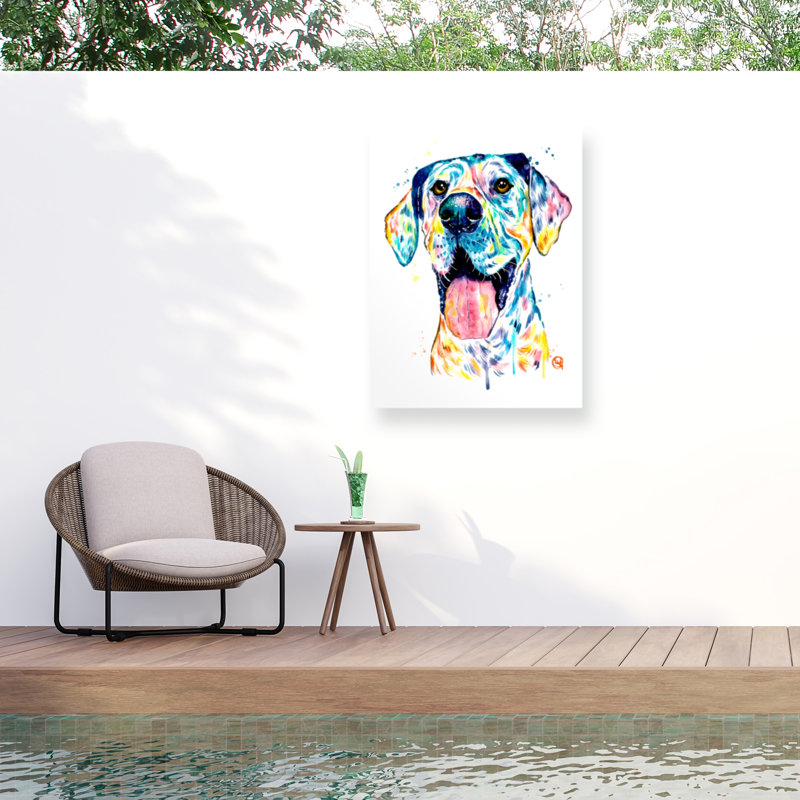 Toile d'extérieur Lisa Whitehouse Great Dane, H 14 po x l 19 po