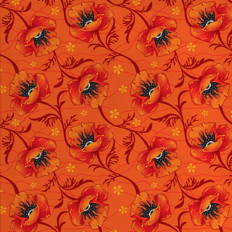 Tissu floral de fleurs de série fleurie, l 58 po x L 180 po
