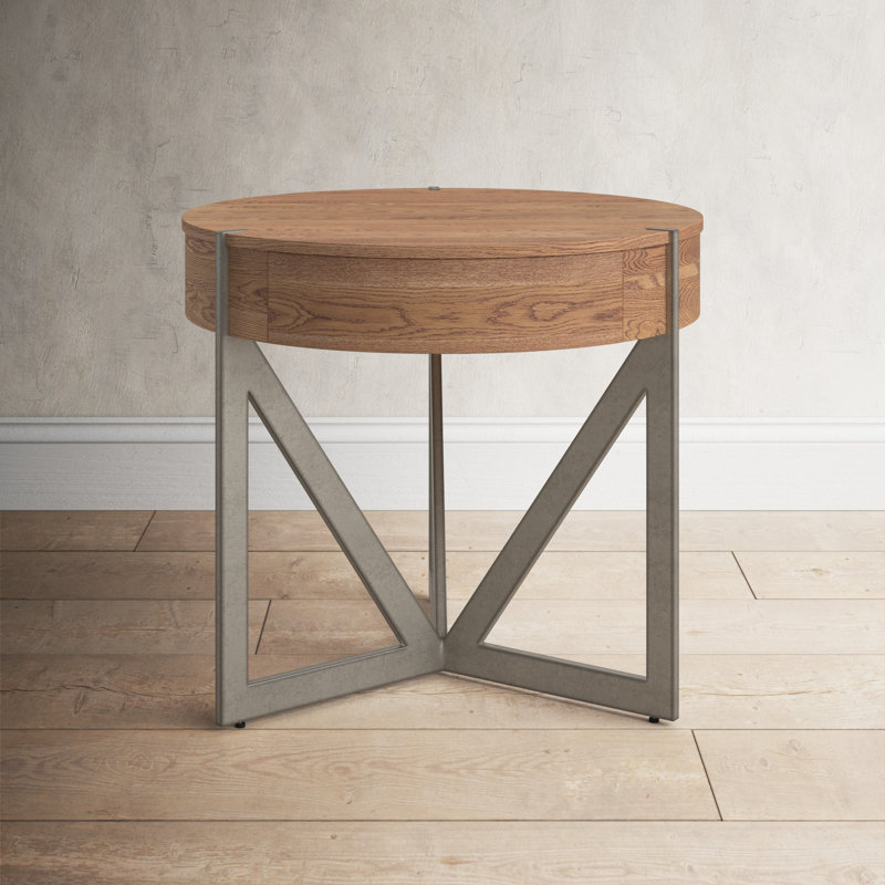 Ayla End Table With Storage, Brown