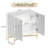 2 Door White Locker Accent Cabinet