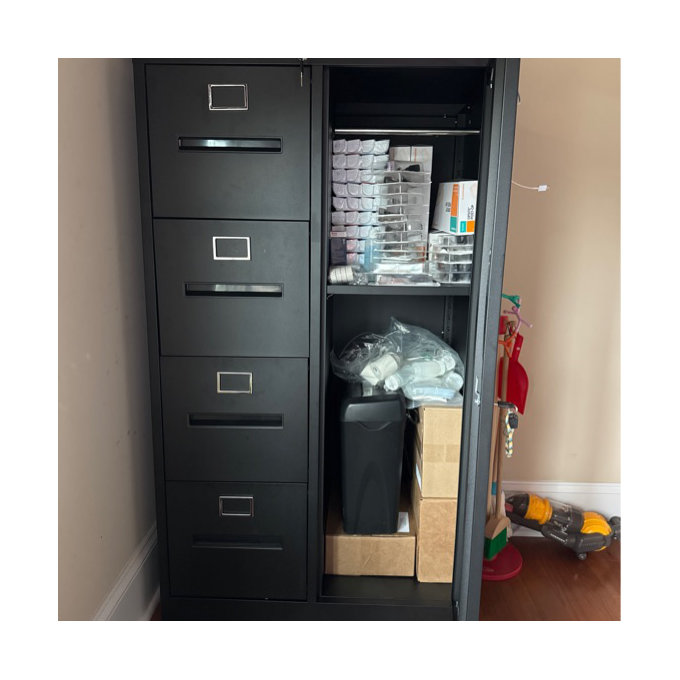 Steel Grey Office Storage Cupboard 2 Door Locking India - View #6