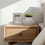Cadre photo décoratif en marbre avec texture ondulée pour décoration de table - Cadre photo élégant pour la chambre à coucher et le vestibule - Ivoire-1695793254