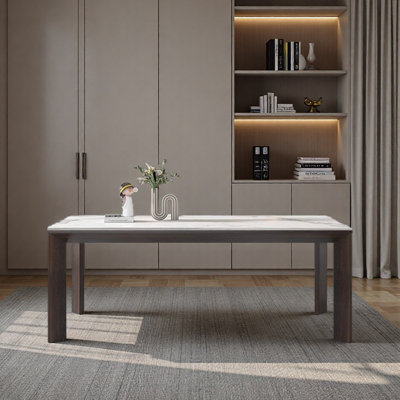 Simple desk with granite tabletop,spacious surface