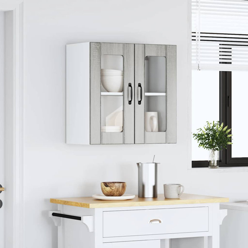 Armoire murale vidaXL, H 23,62 po x l 23,62 po x P 12,20 po, Gris Sonoma