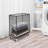 Mesh Hamper Laundry Basket Cart With Wheels-1986013180