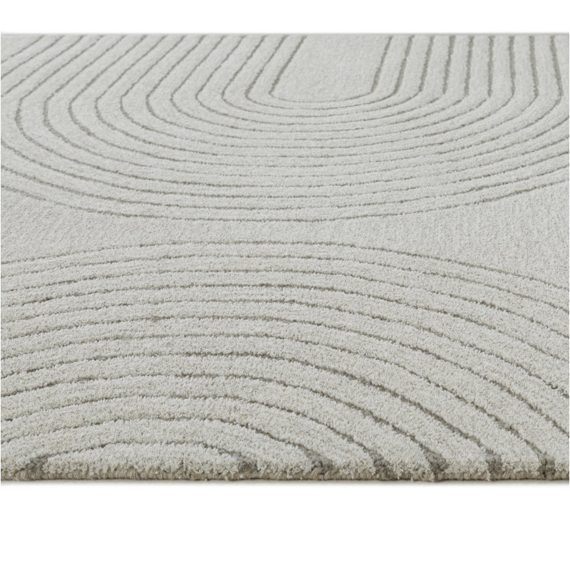 Helaine Hand Tufted Wool Abstract Indoor Rug, Rectangle 6' x 9'