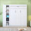 Lit escamotable double avec tablettes-727907795-727907792