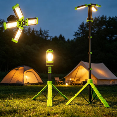 LED Camping Light，12000Mah Power Bank Work Light IP Protection Portable Emergency Light For Garage Camping