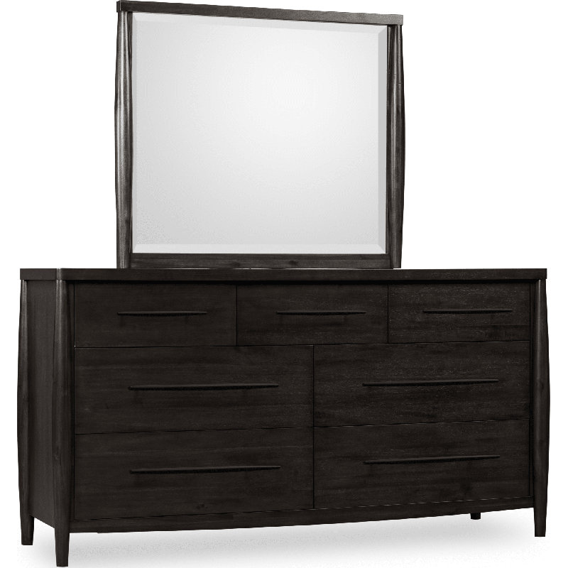 Koko Seven Drawer Acacia Wood Dresser In Minx