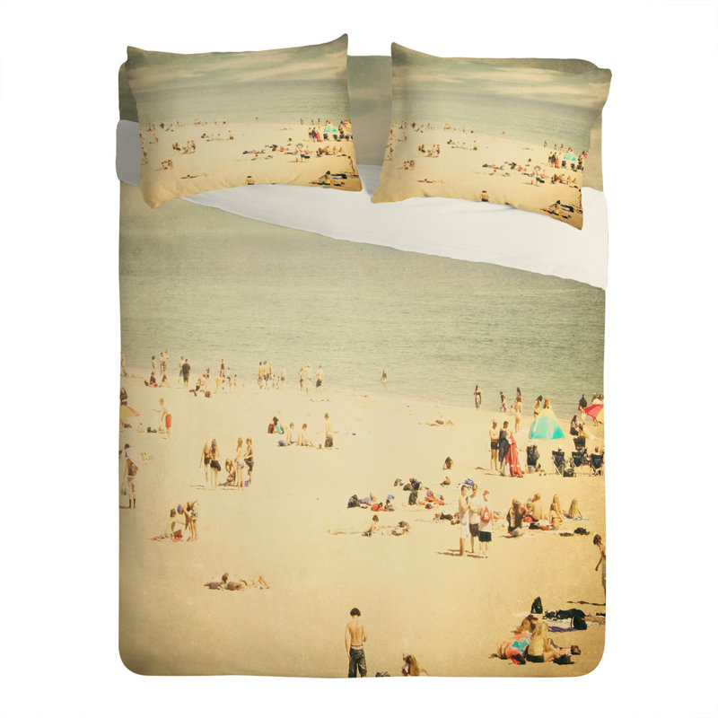 Vintage Beach Pillowcase, Standard