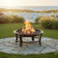 Jaramillo Elevated Steel Wood Burning Fire Pit