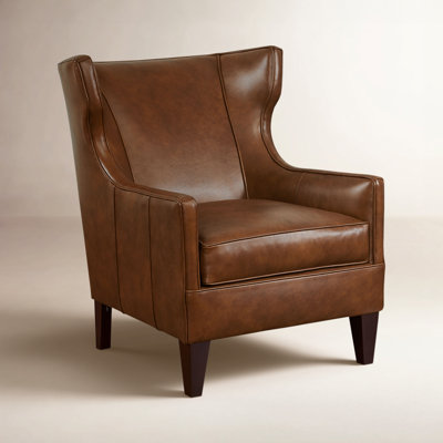 Marta Eucalyptus Genuine Leather Armchair