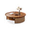 Table basse ronde en bois de cerisier