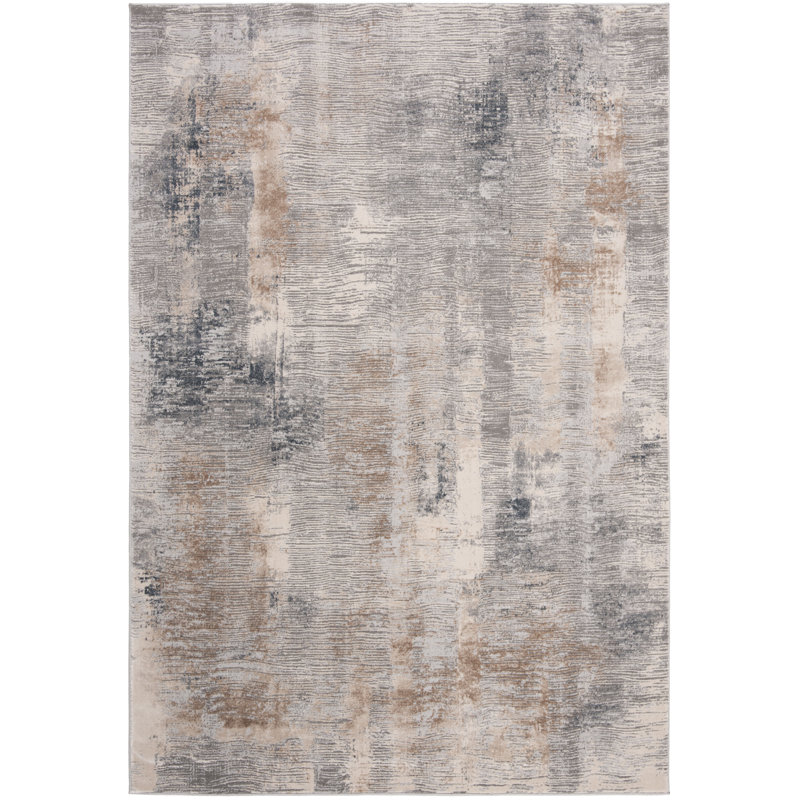 Childersburg Machine Woven Grey Indoor Rug, Rectangle 160 x 229 cm