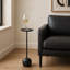 Table d'appoint moderne en métal avec plateau rond Rhapsody