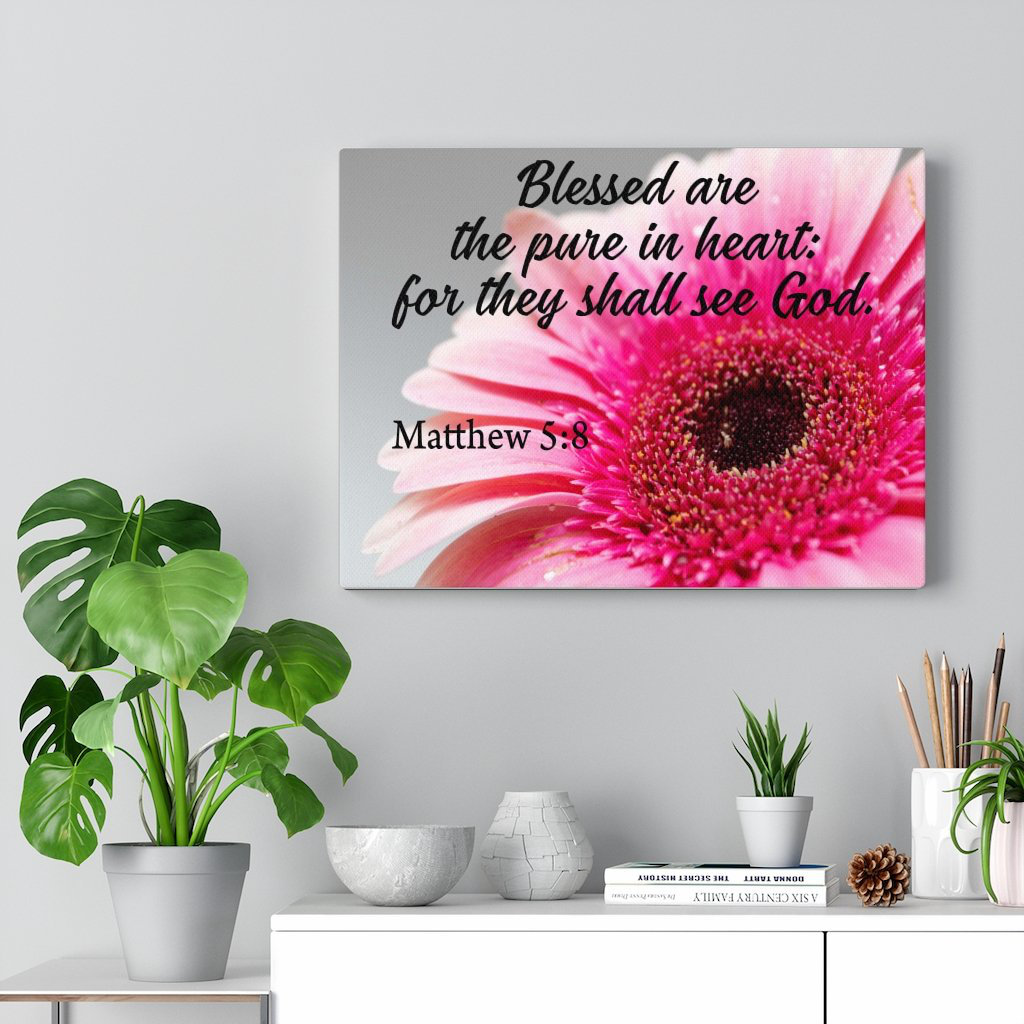 Express Your Love Gifts Pure In Heart Matthew 5: 8 Christian Wall Art ...