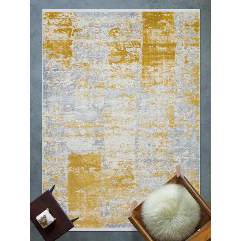 Ridwana Abstract Machine Made Indoor / Outdoor Area Rug, Rectangle 2'7" x 4'11"