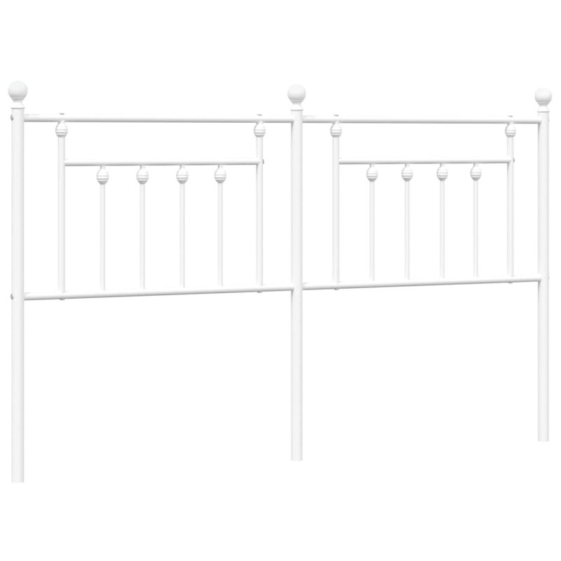 Vidaxl Metal Replace Headboard, Kingsize - 160 x 200 cm, White