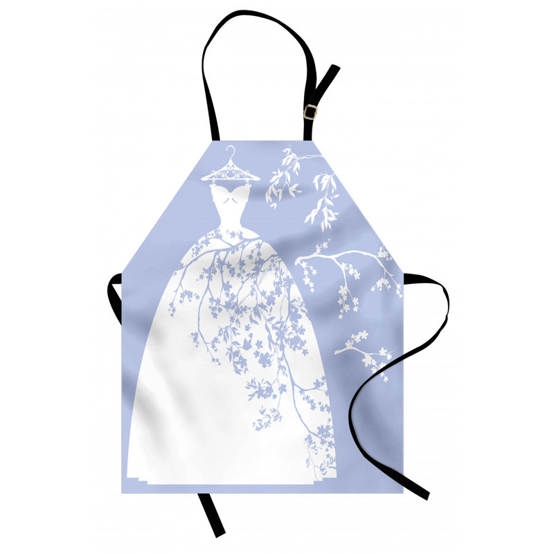 Wedding Floral Bib Apron