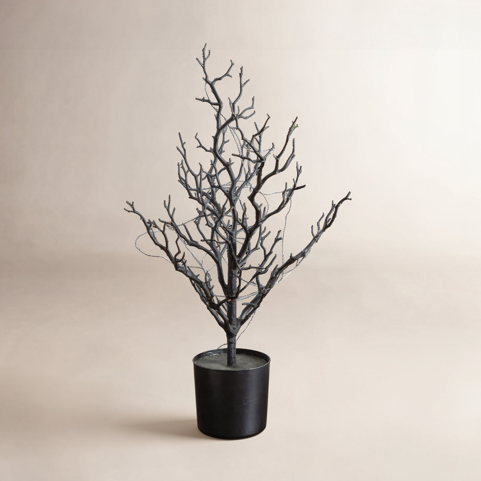 5' Pre-Lit Halloween Spooky Twig Tree, 24" H x 10" W x 10" D