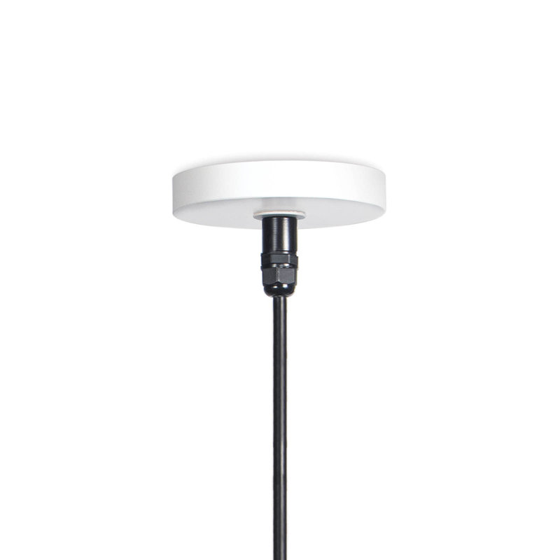 Luminaire suspendu d'extérieur Peridot, H 16,25 po x l 23,5 po x P 23,5 po, Blanc