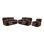 Raashi 3-Piece Power Reclining Sofa Set With Care Kit