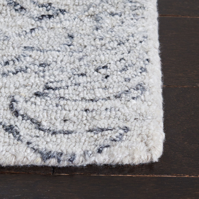 Hughley Hand Woven Wool and Polyester Oriental Area Rug , Rectangle 2' x 3'