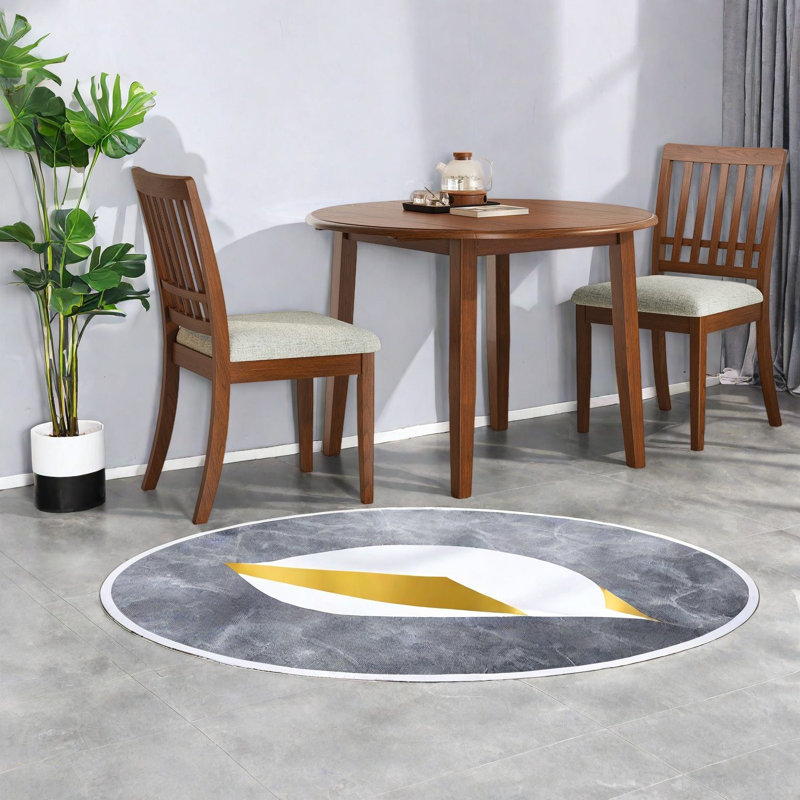 Ensemble de table et chaises modernes (comprend la table et les chaises), ensemble pliable en bois brun pour petite cuisine