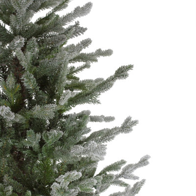 Flocked Little River Fir Artificial Christmas Tree - Unlit
