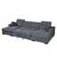 4 Seater Chenille Sofa Bed with Storage-712588825