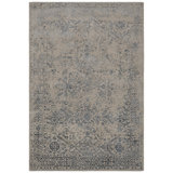 Zina Hand-Tufted Beige/Blue Area Rug