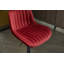 Tabouret de bar chromé à hauteur réglable avec repose-pieds et velours noir