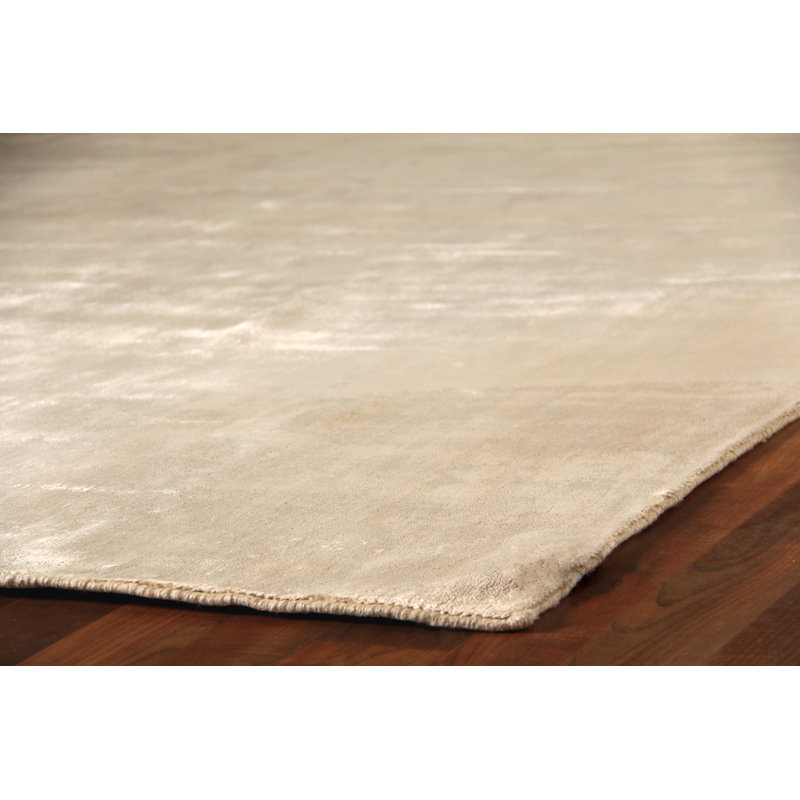 Purity Hand-Loomed Synthetic Ivory Area Rug, Rectangle 12' x 15'