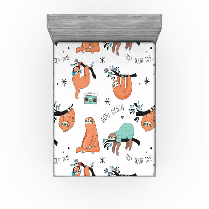 Drap-housse paresseux Ambesonne